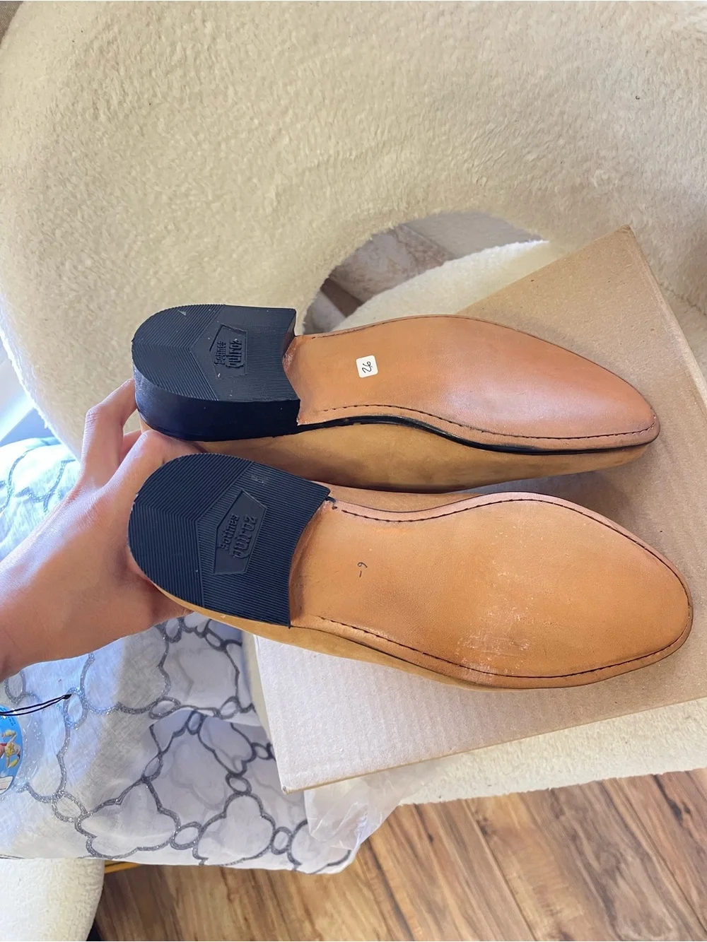 Men's Tan Suede Chukka Boots with Branded Pull Tabs